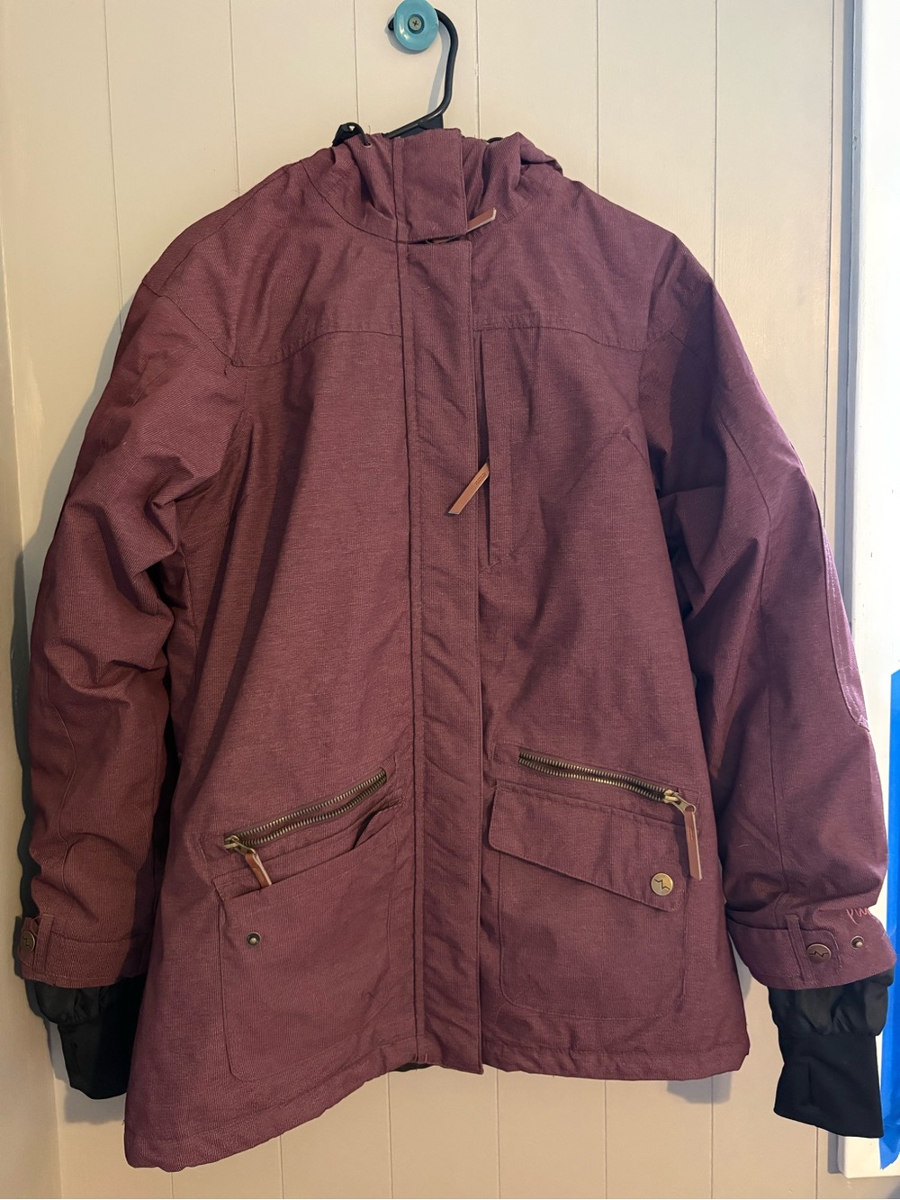 Women’s Hooded Winter Jacket in Plum